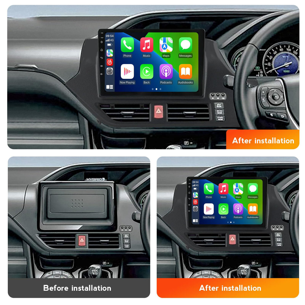 Android Car Radio for Toyota Voxy,10 inch Car Stereo Touch Screen Upgrade with Wireless CarPlay/Android Auto GPS Navigation WiFi FM Radio Head Unit,8-Core 4G+64G