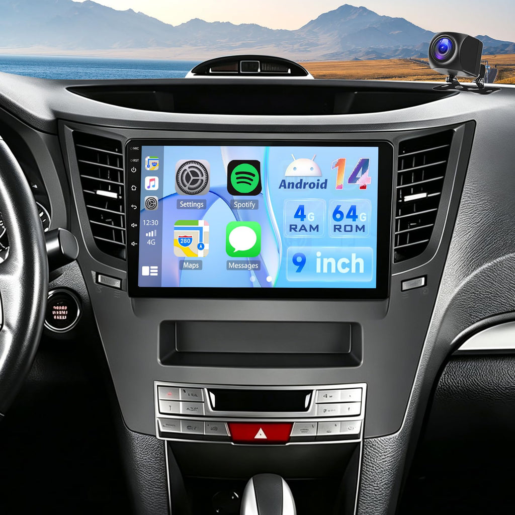 4+64G Android 14 Car Radio for Subaru Outback Legacy 2010-2014
