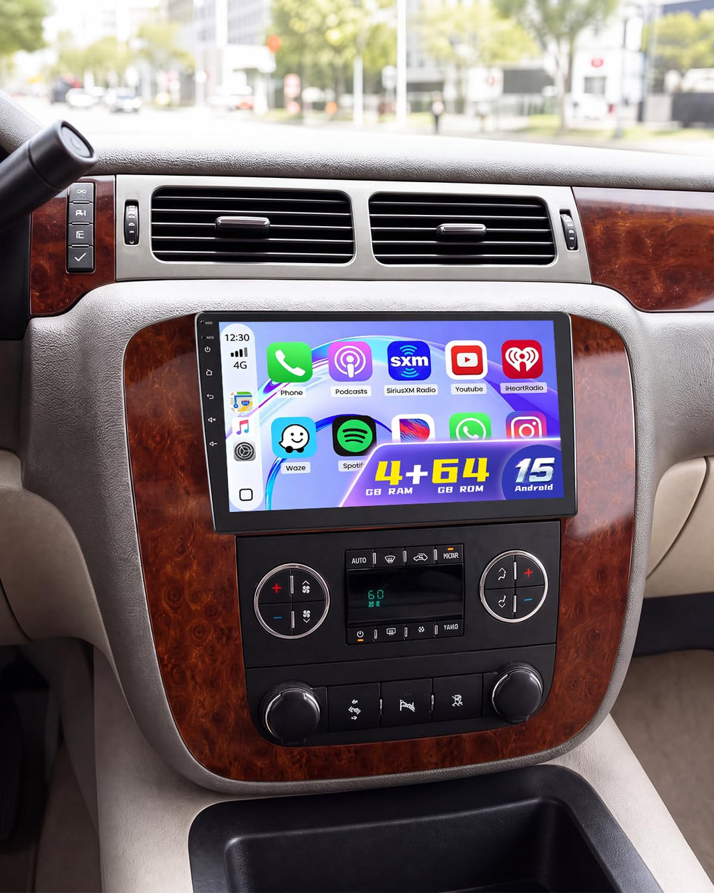 4+64G 9" Car Radio for GMC Yukon Chevrolet Chevy Tahoe Suburban 2007-2012