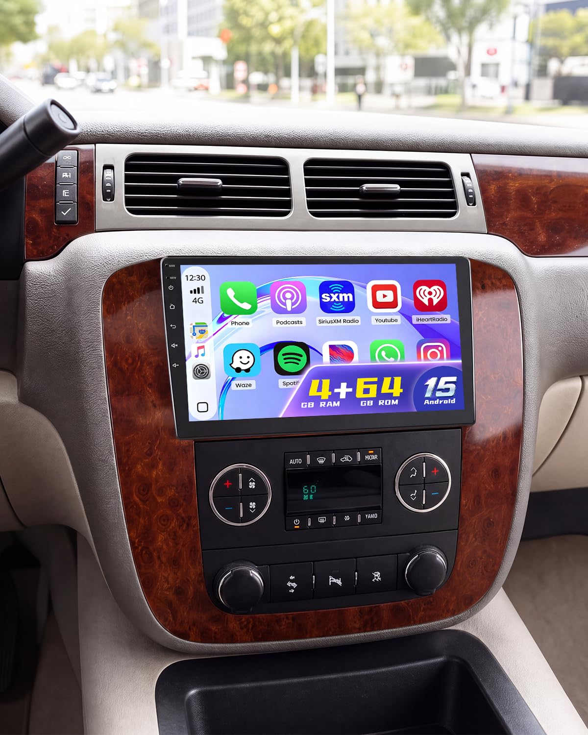 4+64G 9" Car Radio for GMC Yukon Chevrolet Chevy Tahoe Suburban 2007-2012