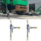2 Pack 5/16-3/8in Ratchet Chain Binder w/ Hook 5400 lbs Working Load Yellow