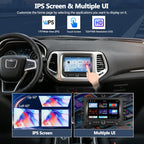 4G+128G Car Radio for Jeep Renegade 2015-2020, Compass 2017-2020 (for Small Display) with Wireless CarPlay Android Auto, 7" IPS Touch Screen Car Stereo with GPS Bluetooth FM Backup Camera