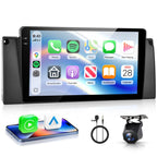 [4G+64G] Car Stereo for BMW 5 Series X5 E39 E53 M5 1996-2006 with 5GWiFi/Android 15/Wireless Carplay Android Auto,9" Incell Touch Screen Radio,GPS/EQ DSP/Bluetooth5.0/SWC/AHD Backup Camera