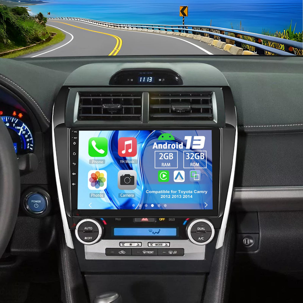 Android 13 Car Stereo Compatible for Toyota Camry 2012 2013 2014