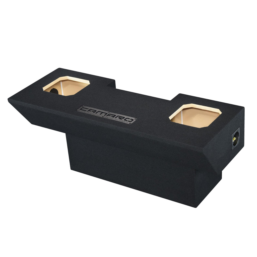 Dual Sub Box Compatible with Chevy Camaro 1982-1992 Subwoofer Enclosure Speaker Box car Audio Ground Shaker Stereo Enclosure Ground-Shaker (RED, 10")