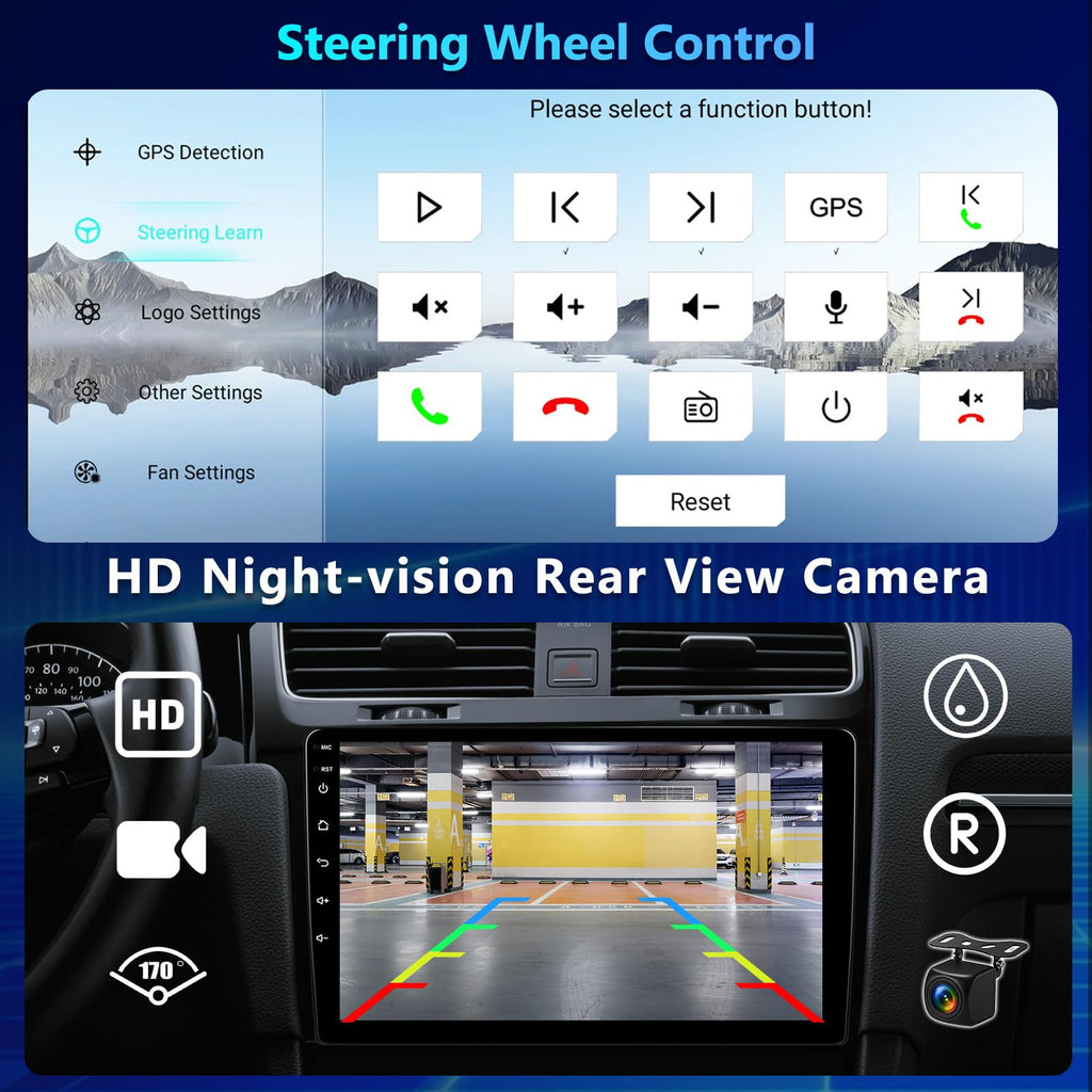 [4+64G] 8-Core Qualcomm Car Stereo for Hyundai Santa Fe 2006-2012