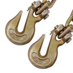 Ratchet Load Binder 5/16" - 3/8" with G70 5/16" X 10ft Binder Chains, Chain Binder WLL# 5400 Lbs, Tie Down Hauling Binder Chains w/ G70 Hook, Ratchet Chain Binder for Cargo Flatbed Trailer (4 Pack)