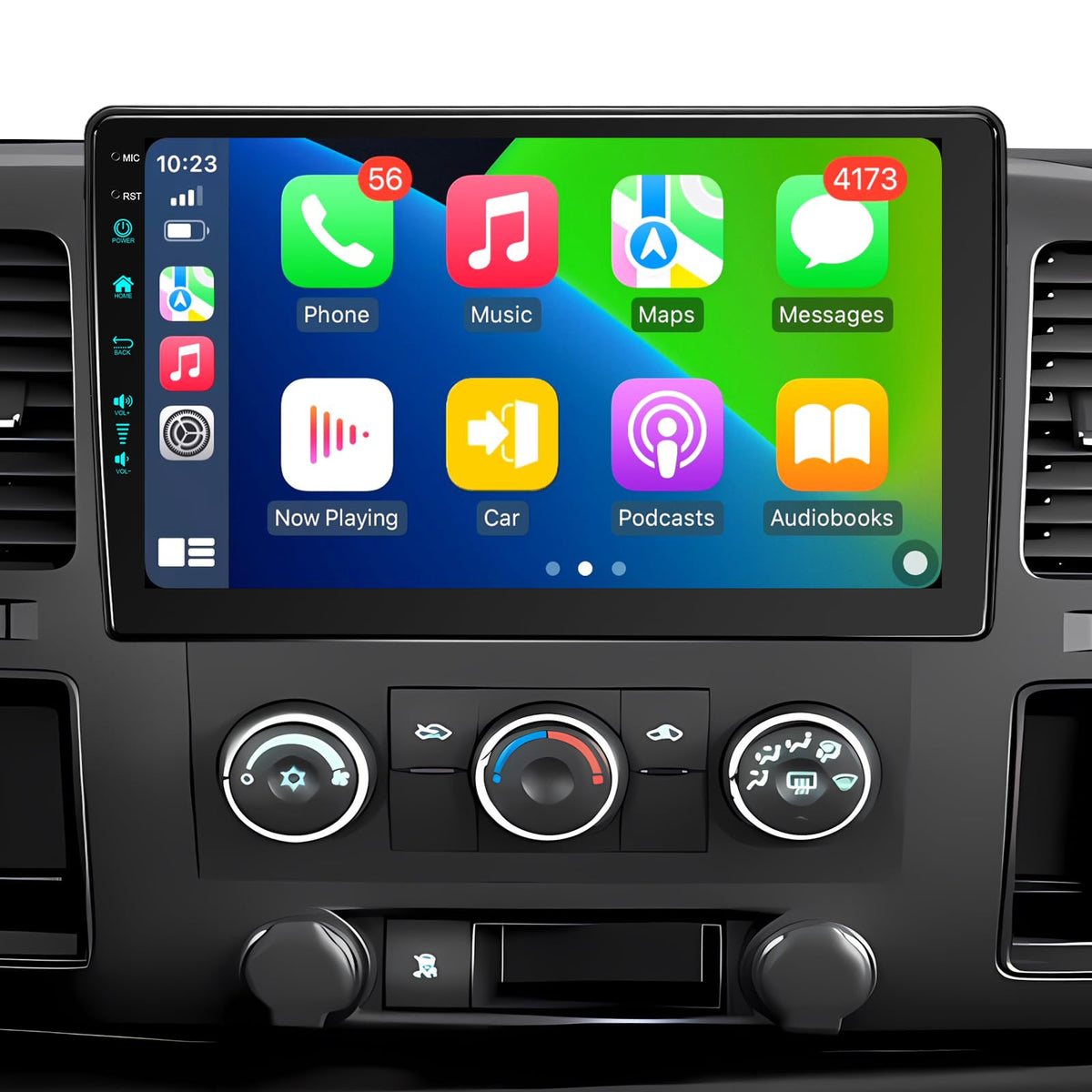 10.2 Inch Upgrade Car Radio(4Ram 64Rom) Stereo Android 13 for Chevy Silverado 2007-2013 GMC Sierra Yukon with CarPlay Android Auto 1080P Backup Camera/AM/FM/SWC