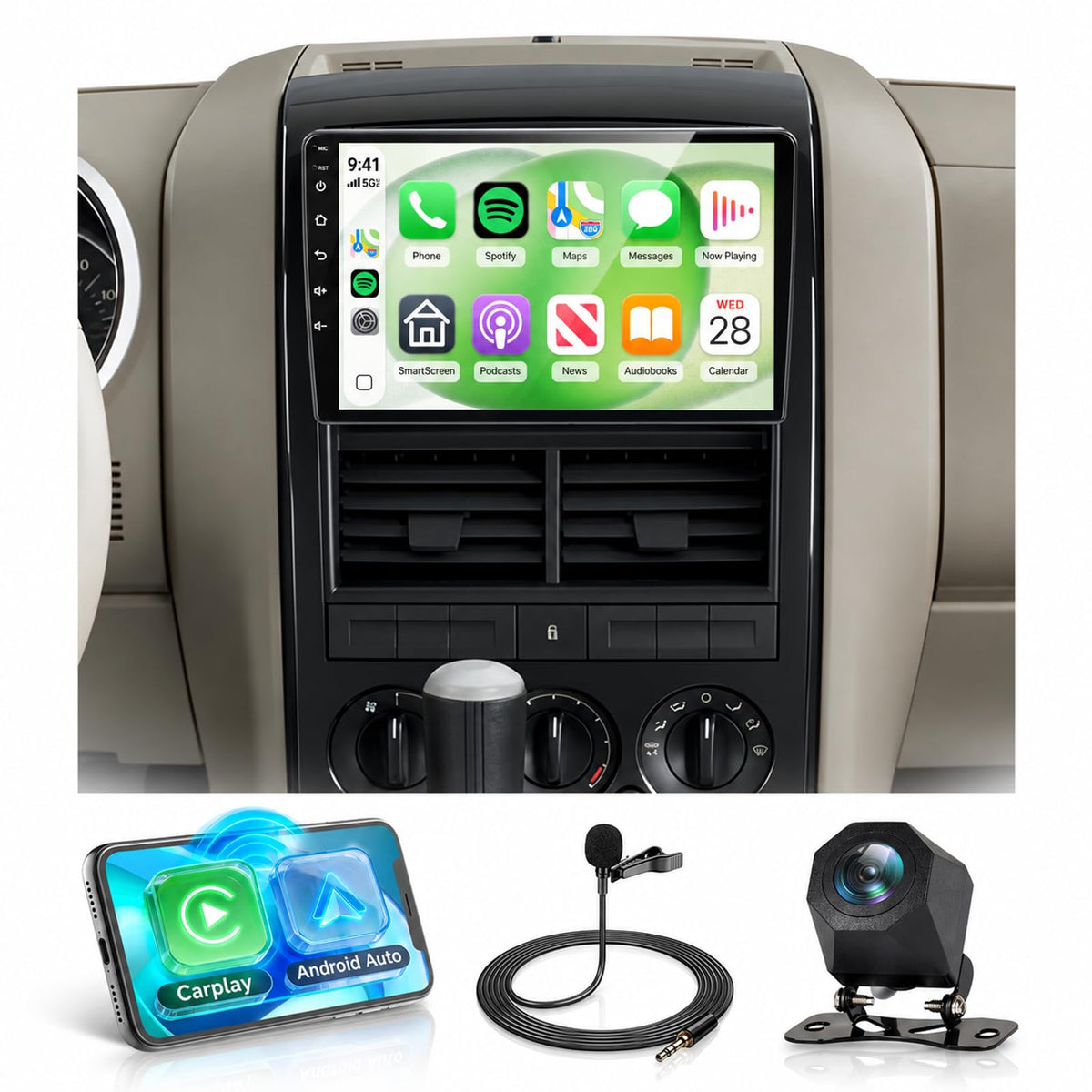 Rimoody 4G+128G Android Car stereo for Ford Explorer Radio 2005-2010