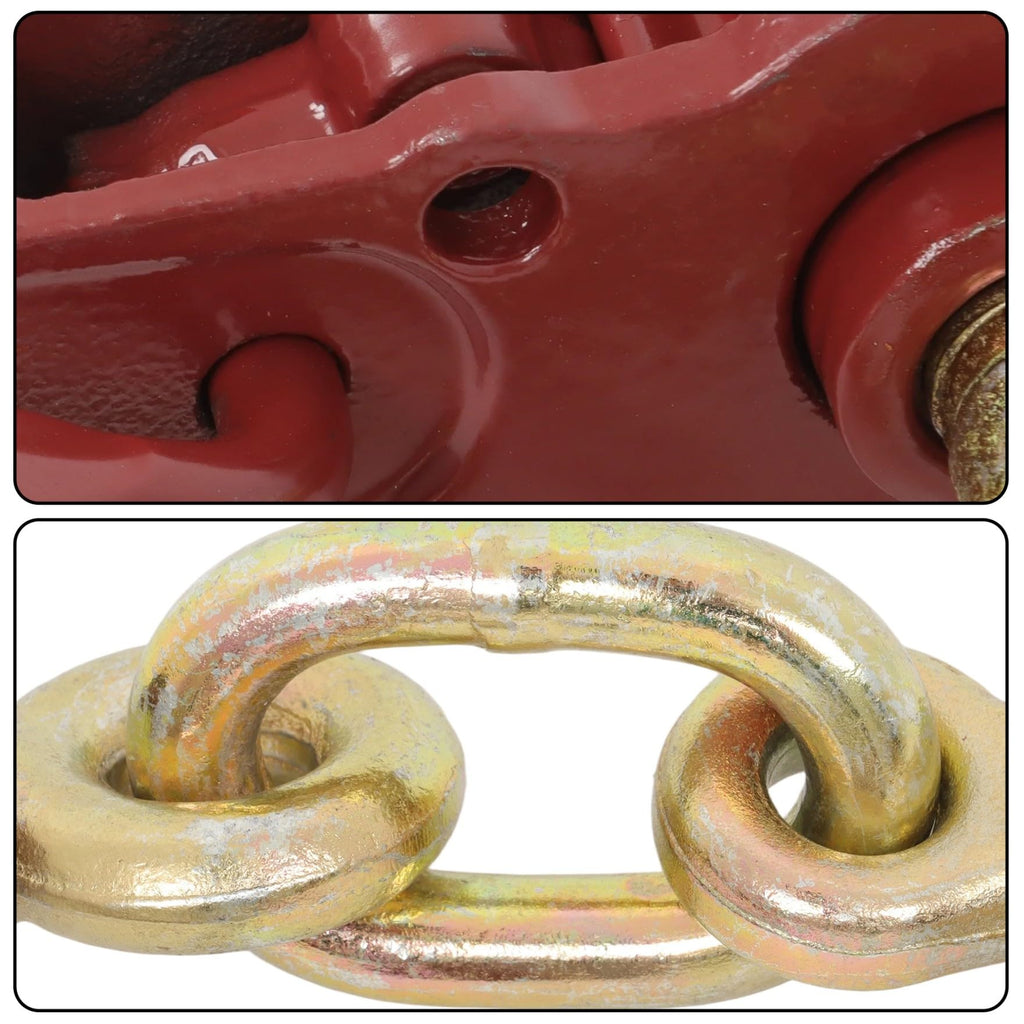 waltyotur Foldable Chain Binder Steel Hook Red