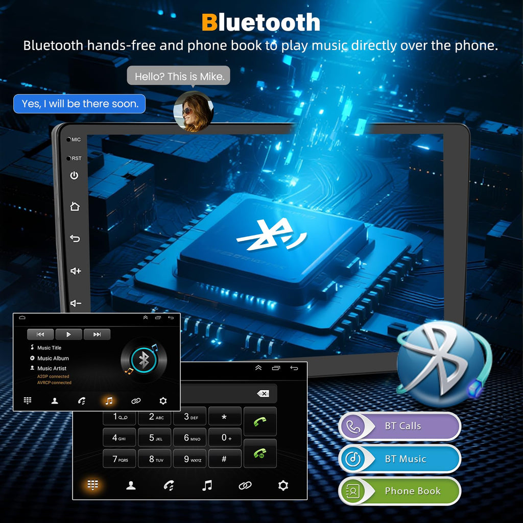 2+64G Android 13 Car Stereo for Monte Carlo 2000 2001 2002 2003 2004 2005 with Wireless CarPlay Android Auto, 7 Inch Touchscreen Car Radio Player Audio Receivers Headunit with GPS Navigation SWC DSP
