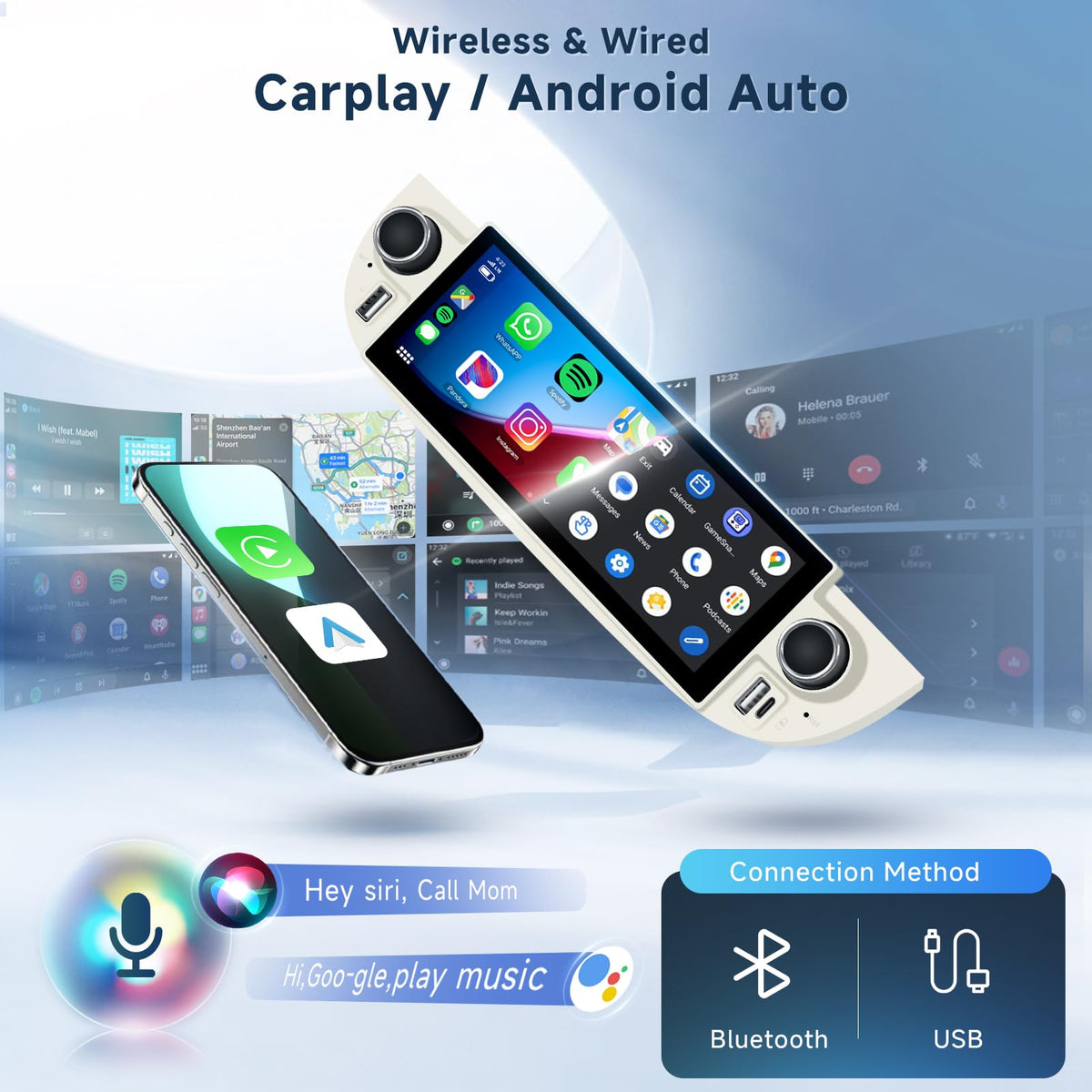 5G WiFi Android 15 Car Radio for Fiat 500 2007-2015