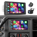 Plug&Play Car Stereo for Chevrolet Silverado 1500/2500/3500 Suburban Tahoe 2003-2006 /Sierra Impala Yukon Avalanche 2003-2006,7" IPS Touchscreen with CarplayAndroid Auto 30-EQ/Subwoofer Output