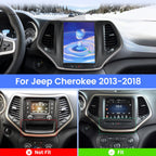 [2G+64G] Car Radio for Jeep Cherokee 2013-2018, 9.7 inch Vertical Screen Cherokee Android Stereo, Carplay/Android Auto/1080P/SWC +AHD Backup Camera+MIC