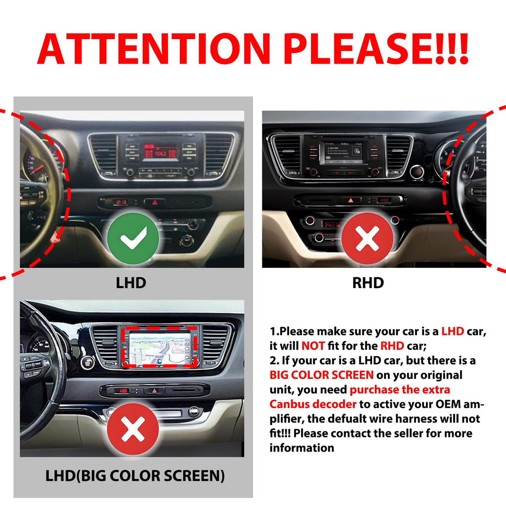 [2G 64G] Android Car Stereo FM Radio Carplay Android Auto 9" Touchscreen Headunit Media Player with Backup Camera for Kia Carnival Sedona 2014 2015 2016 2017 2018 2019
