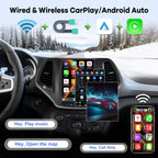 [2G+64G] Car Radio for Jeep Cherokee 2013-2018, 9.7 inch Vertical Screen Cherokee Android Stereo, Carplay/Android Auto/1080P/SWC +AHD Backup Camera+MIC