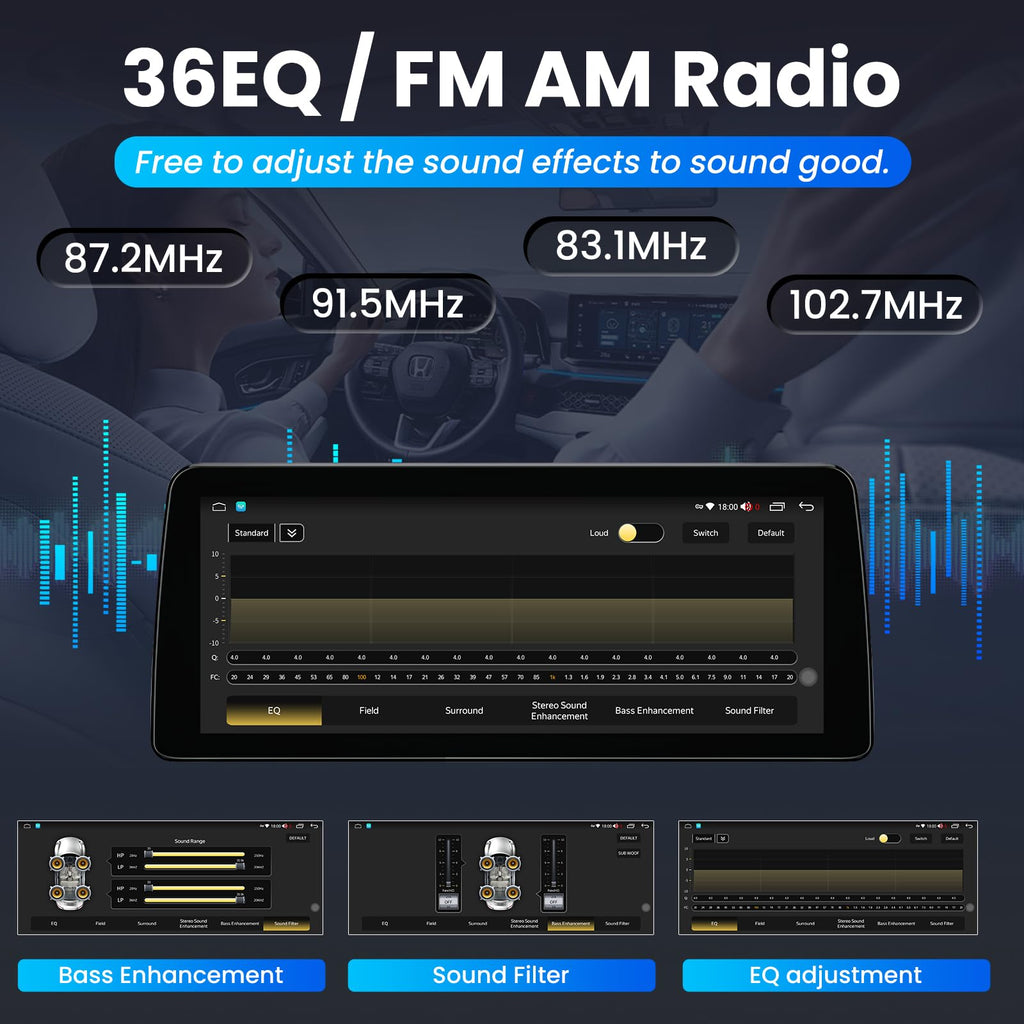 8Core 4GRAM 64GROM Car Radio Stereo for Toyota RAV4 2019-2022: 12.3 inch Android 5G WiFi Wireless CarPlay Android Auto - with GPS Navigation Upgrade(RDS High-Fidelity Sound) Head Unit