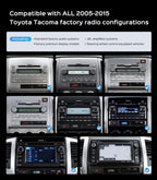 64G Car Radio Stereo for Toyota Tacoma 05-15 Stereo CarPlay Android Auto