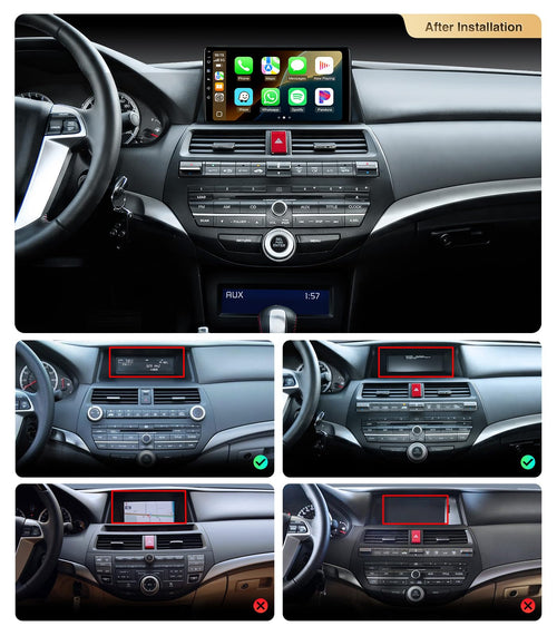10" Wireless CarPlay Radio for Honda Accord 2008-2013 Car Stereo Head Unit