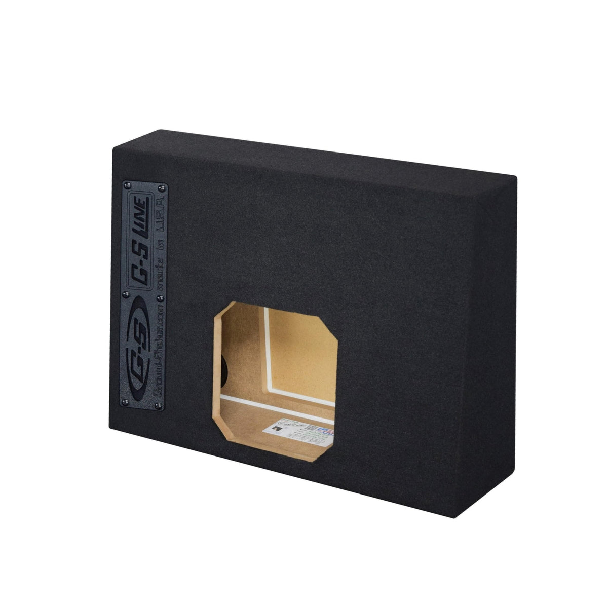 Single Dual Triple Sealed Shallow Mount Sub Box Slim Speaker Box Subwoofer Enclosure (Triple, 12" L7T)