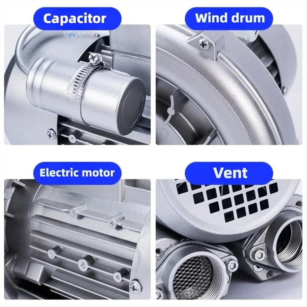 High Power Pressure Air Blower Industrial Vortex Single Phase for Supply Material Suction Equipme