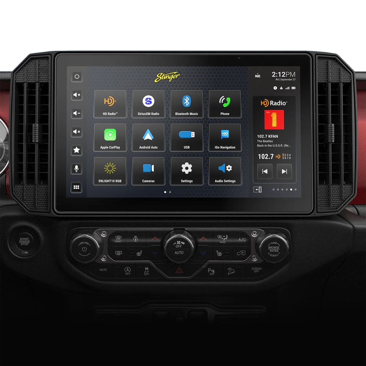 Wrangler JL Gladiator JT Stereo 1080p Full HD Radio,
