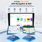 2G+64G Volxcereo Android Car Radio Stereo for Jeep Cherokee 2013-2018 | 10.1 inch Touchscreen Stereo with Wireless Carplay / Android Auto, GPS, WiFi, Bluetooth, SWC,FM/RDS
