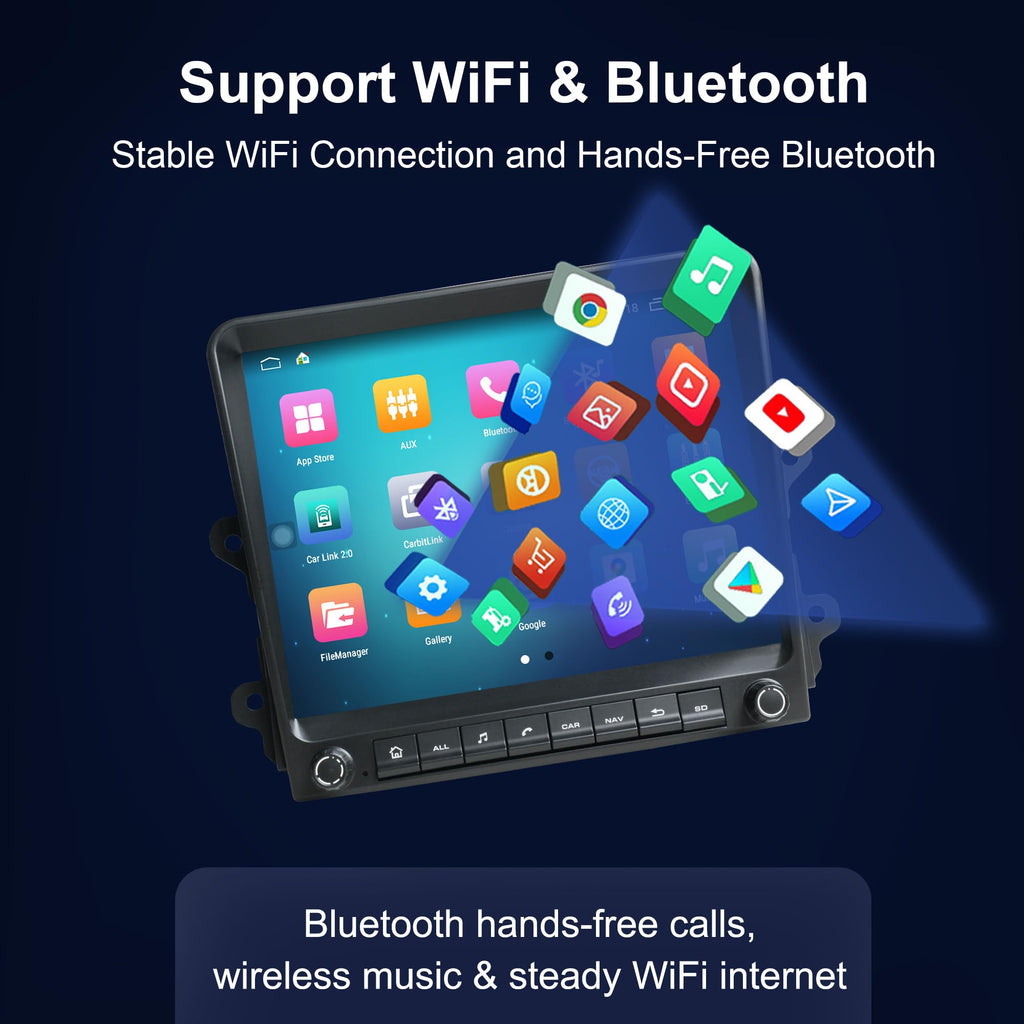 8Core 4G+64G Android 14 Car Stereo Radio for Porsche Cayman 911 Boxster 981 718 918 997 Turbo GT2 3 Carrera 2011-2020 Carplay GPS Navigation WiFi 4G Multimedia Player (with Fiber Optic Box)