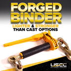 US Cargo Control Peerless QuikBinder Plus Ratchet Load Binders for 5/16 Inch - 3/8 Inch Grade 70 or 80 Chain - 7,100 LBS Working Load Limit, (4-Pack) Chain Binders, Folding Handle to Easily Tighten