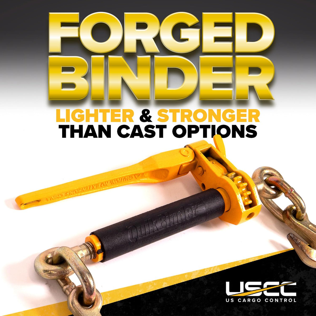 US Cargo Control Peerless QuikBinder Plus Ratchet Load Binders for 5/16 Inch - 3/8 Inch Grade 70 or 80 Chain - 7,100 LBS Working Load Limit, (4-Pack) Chain Binders, Folding Handle to Easily Tighten