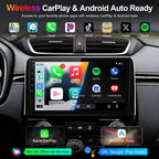 8 Core Car Stereo Radio for Honda CRV 2017-2021, 4+64G 10" QLED Touch Screen Car Radio with Wireless Carplay/Android Auto with WiFi GPS Navigation, Bluetooth, SWC/AM FM Radio
