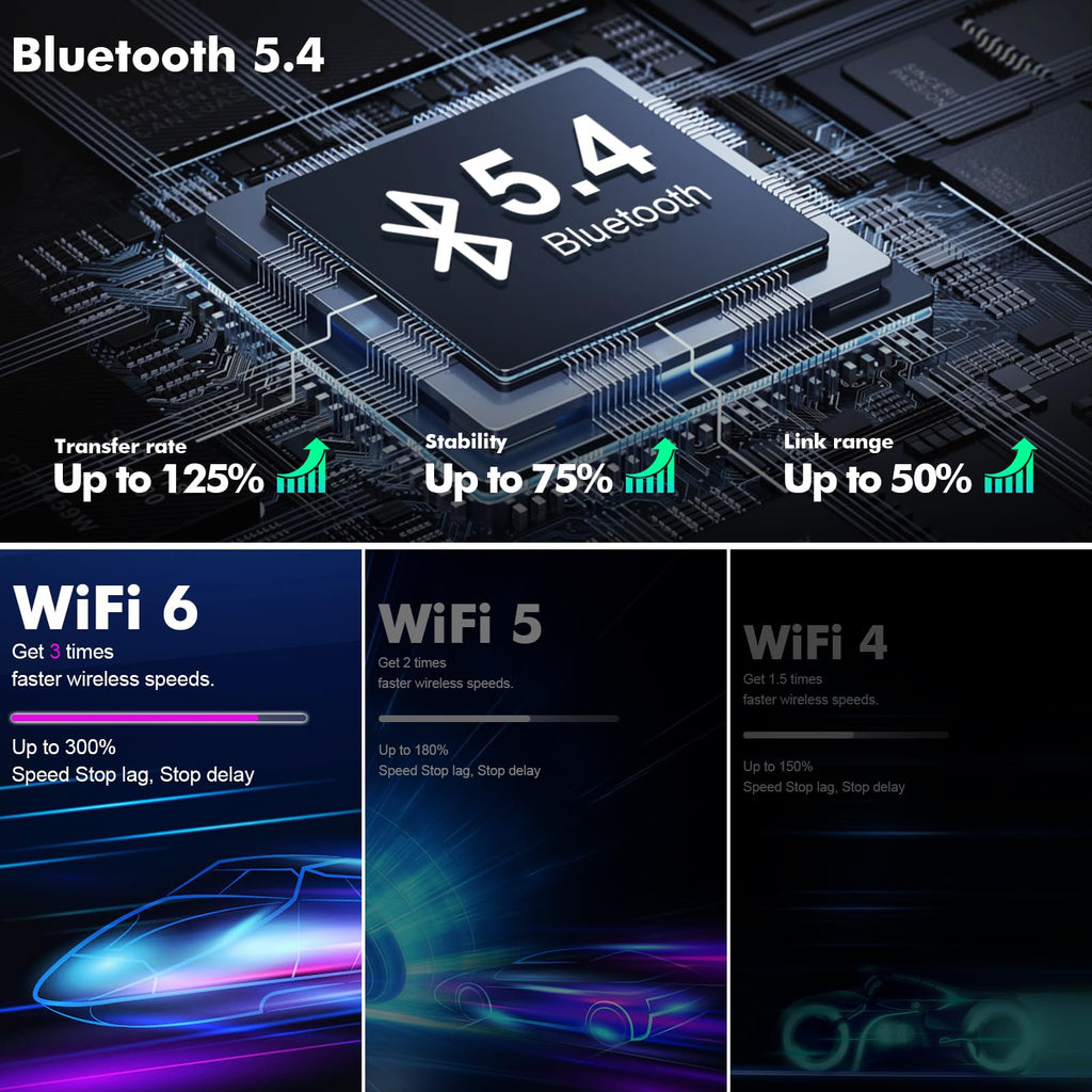 4+64G 10.1-inch Android 13 WiFi 6 Car Stereo for Ford Mustang 2010 2011 2012 2013 2014 IPS Touchscreen Screen Bluetooth 5.4 Car Radio with Carplay & Android Auto Support Backup Camera FM Navi SWC