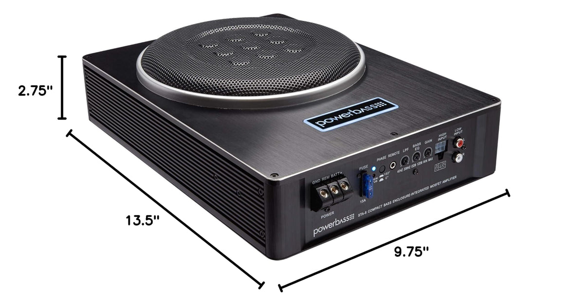 PowerBass STA-8-8" Underseat Powered Enclosure