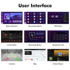 4 Core 32G Android 14 Double Din Car Stereo for Ford Mustang 2015-2020 with 9 Inch Touchscreen Radio Built-in Wireless Carplay/Android Auto/GPS/Bluetooth/FM/AUX/Steering Wheel Controls/Backup Camera