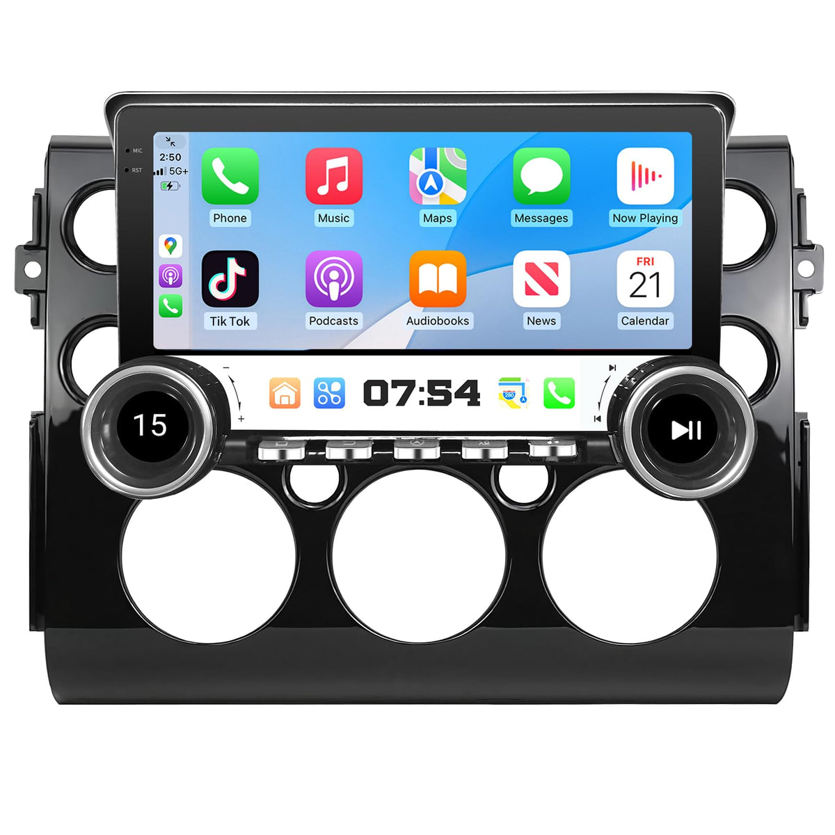4+64G Car Radio Stereo for FJ Cruiser 2007-2017 Support JBL FJ Radio Upgrade 9 inch Touch Screen with CarPlay Android Auto GPS Navigation SWC Backup Camera
