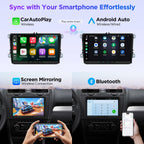 XTRONS Car Stereo for Volkswagen VW Jetta Beetle Tiguan Passat, Android 13 Octa Core 8GB+256GB Double Din Car Stereo Radio, 9” IPS Touchscreen GPS Navigation for Car Built-in DSP Car Play Android Auto