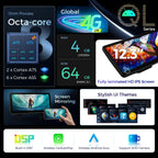 XTRONS 12.3 Inch Android 14 Car Stereo for BMW E81 E82 E87 E88 (2006-2012) CCC System, IPS Touch Screen 4+64GB Global 4G Car Radio GPS Navigation Support Wireless CarPlay Android Auto