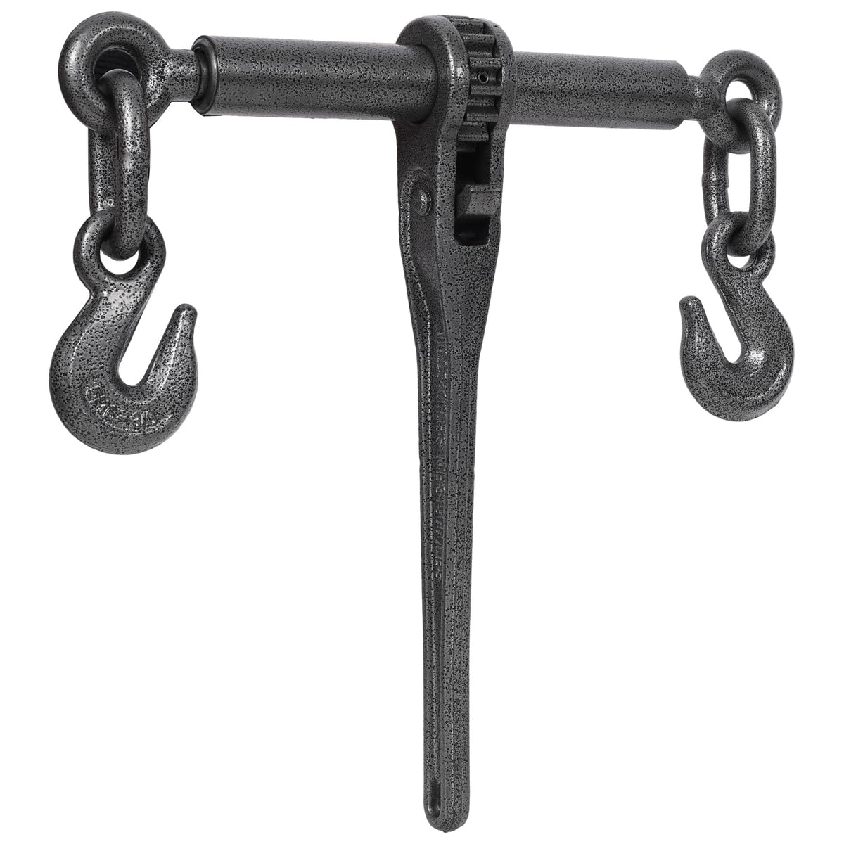 Heavy-Duty Ratchet Binders with Adjustable G70 Hooks - 5400lbs Working Load Capacity, 4-Pack, Black Hammertone