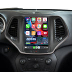 [2G+64G] Car Radio for Jeep Cherokee 2013-2018, 9.7 inch Vertical Screen Cherokee Android Stereo, Carplay/Android Auto/1080P/SWC +AHD Backup Camera+MIC