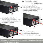 WZRELB 5000W 48V Pure Sine Wave Inverter,48 Volt DC to AC 120V 240V Split Phase Power Inverter,15ft LCD Remote Panel,2*AC Hardwire Terminal,10KW Surge