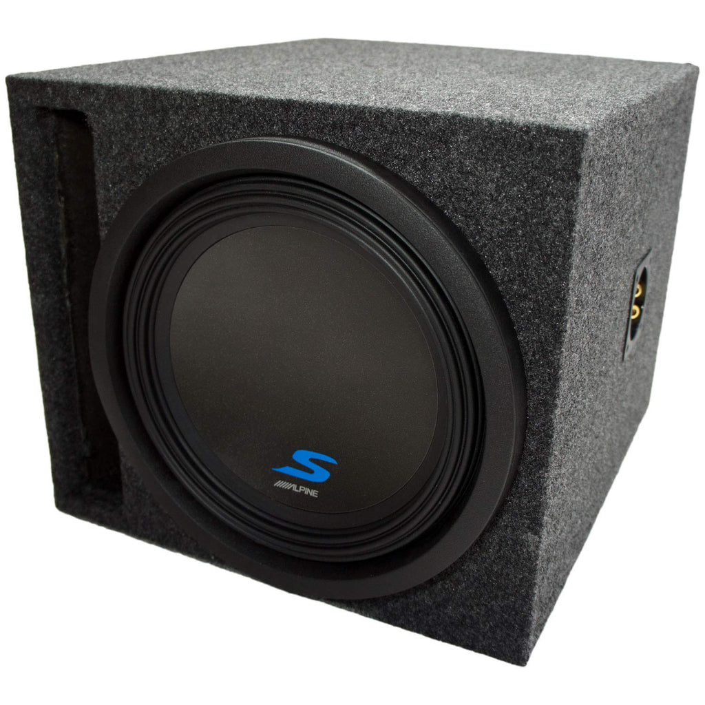 Alpine S-W12D4 Dual 12" Loaded Sub Box with S-A60M Amplifier