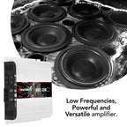 Taramps Bass 1200 2 Ohms Monoblock Amplifier 1200 Watts Rms 1 Channel 14.4VDC Out Power Full Range Great for Sub/Bass RCA Input Smart Cooler Car Audio