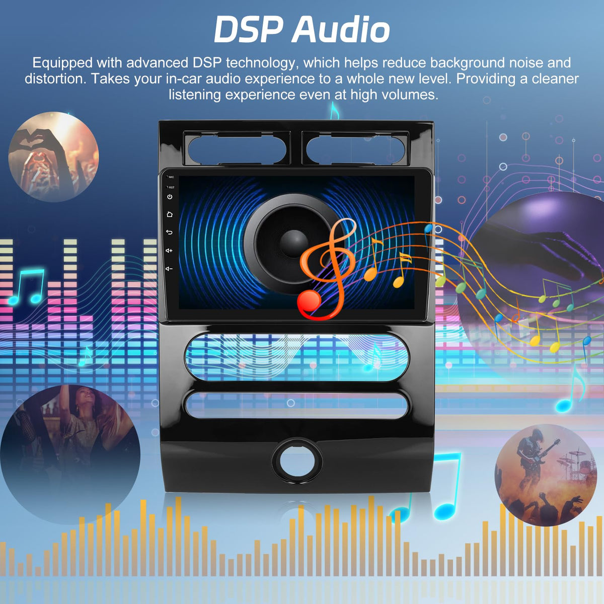 Car Radio for Ford Expedition 2007-2014(Auto A/C) Carplay and Android Auto