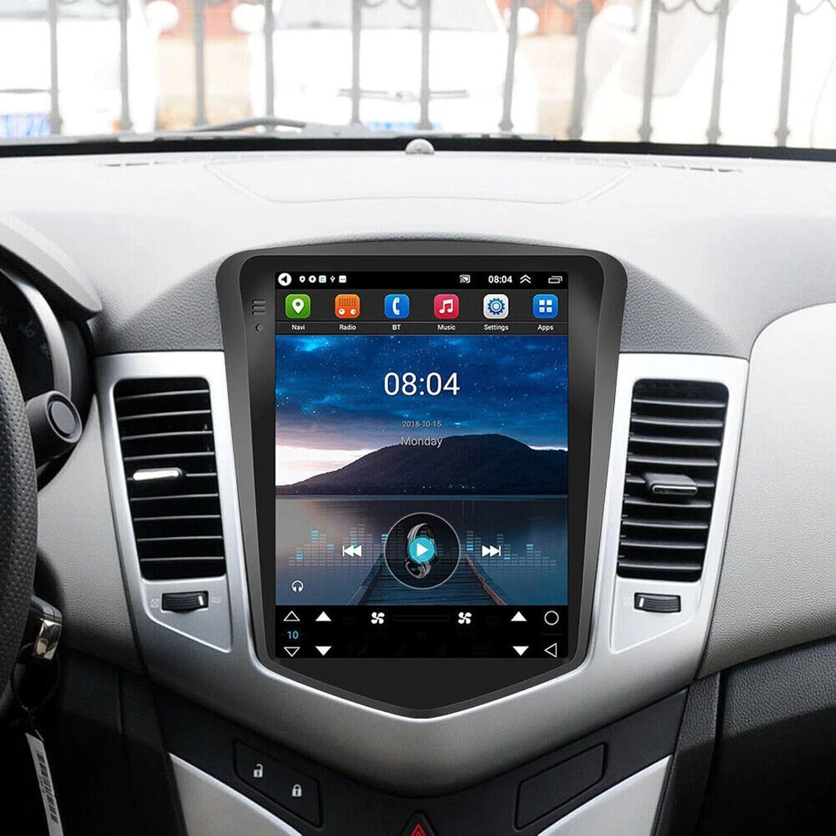 9.7inch Android 15 Car Stereo for Chevrolet Chevy Cruze 2009-2016 Touch Screen Car Radio with Wireless Carplay/Android Auto GPS/WiFi/Bluetooth/SWC/Backup Camera/FM【2+64G】