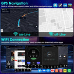 Car Radio for Honda Civic 2006 2007 2008 2009 2010 2011 with Apple Carplay & Android Auto, 9.7-Inch Touch Screen Car Stereo with GPS Bluetooth WiFi Double Din DSP FM RDS Camera, 2+32GB