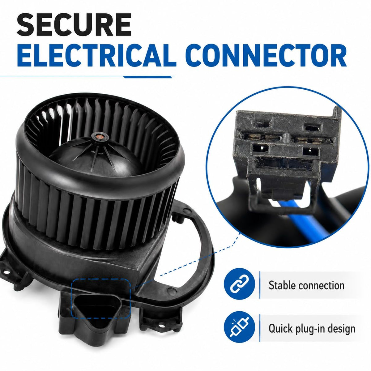 Front HVAC Blower Assembly for Mercedes-Benz 2014-2019