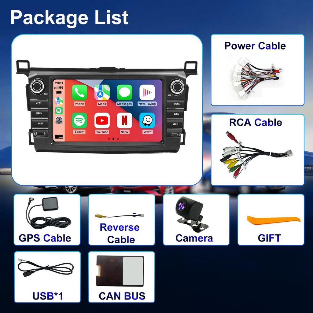 4+64G Android Car Radio for Toyota RAV4 2013 2014 2015 2016 2017 2018