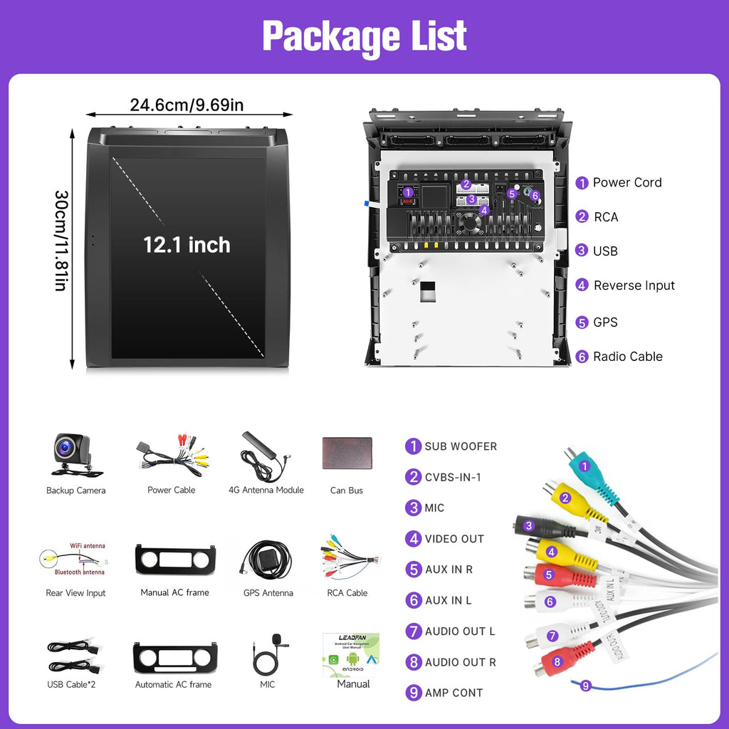 8Core 4+64GB Car Stereo Radio for Ford F150 2015-2020