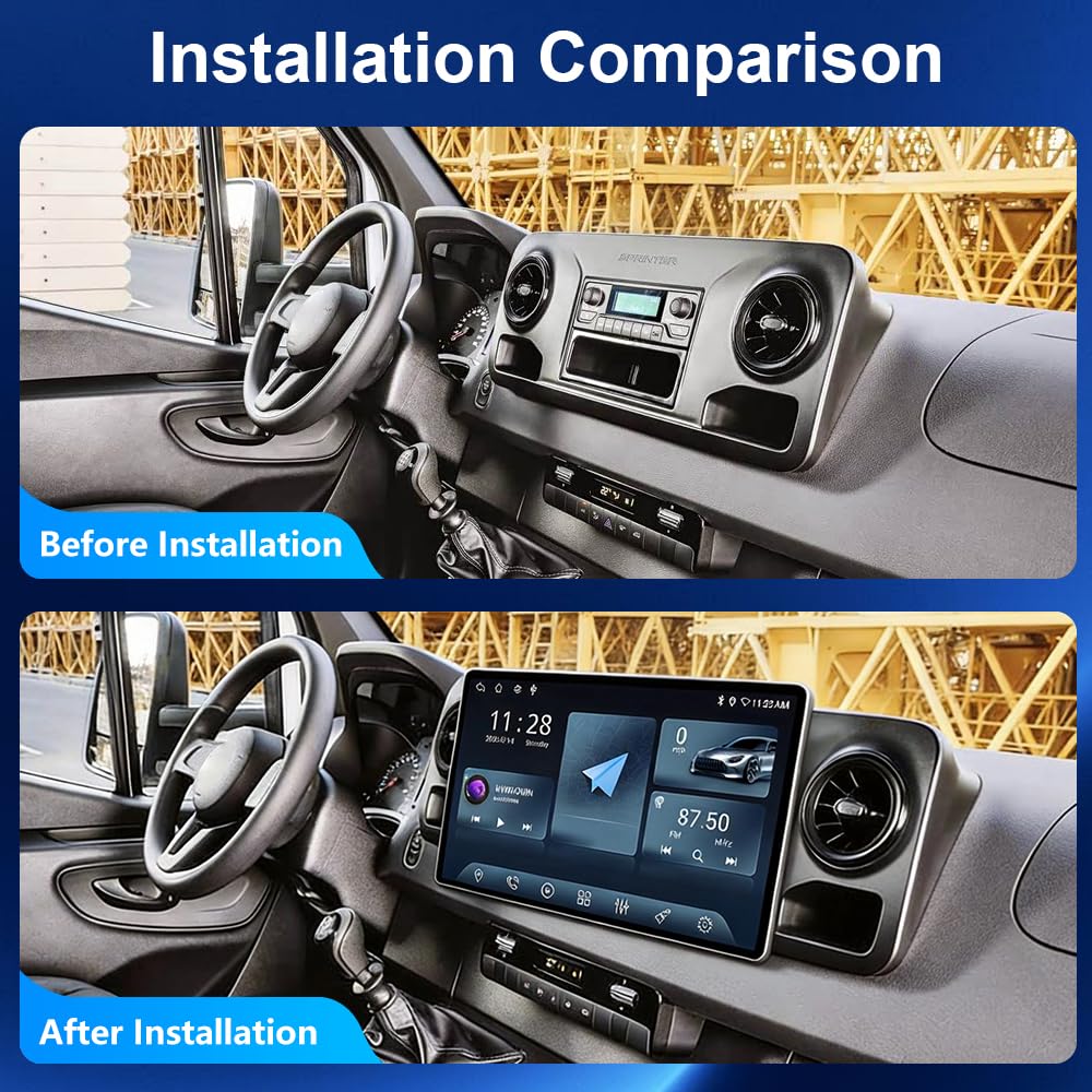 13.1" Android 15 Car Stereo for Mercedes-Benz Sprinter Freightliner 2019-2023