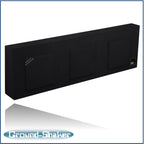 Single Dual Triple Sealed Shallow Mount Sub Box Slim Speaker Box Subwoofer Enclosure (Triple, 12" L7T)